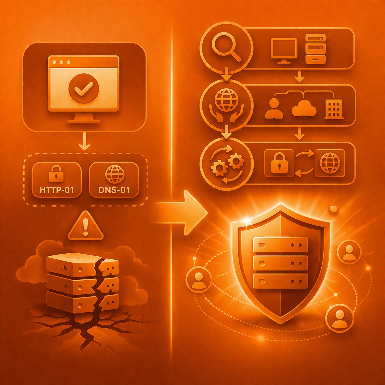 Detecci&oacute;n autom&aacute;tica de Cloudflare y selecci&oacute;n din&aacute;mica de challenge en Caddy (arquitectura avanzada)